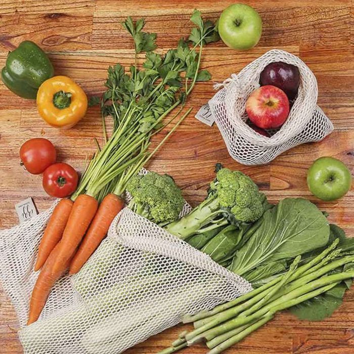 Sacs en maille pour fruits et légumes - 3 Tailles différentes